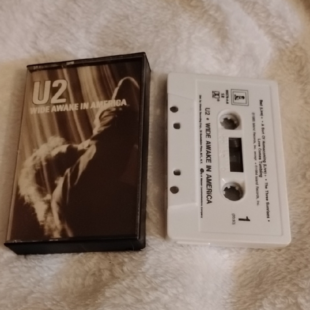 U2 Wide Awake in America Cassette Tape